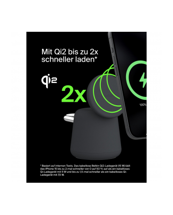 Belkin BOOST Charge PRO 15W mag. Lad.Qi2 2in1 dklSzary WIZ027vfH36