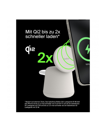 Belkin BOOST Charge PRO 15W mag. Lad.Qi2 2in1 sand    WIZ027vfH37