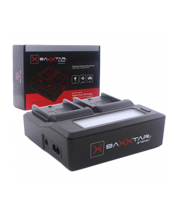 Baxxtar Pro Ladegerät LCD Dual dla NP-F550/F930