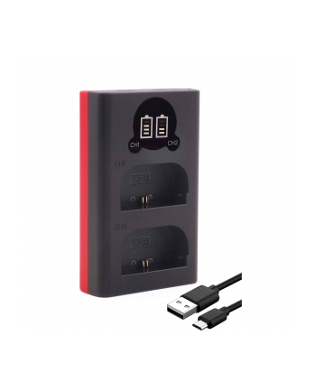 Baxxtar Pro Ladegerät LCD Dual dla LP-E6