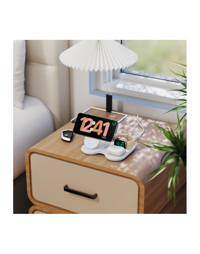 Alogic PackAway 3-in-1 Qi2 Wireless Charging Stand White główny