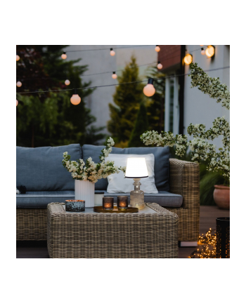 REV LED Flaschenleuchte mit Akku Lamprusco Flame warmbiały