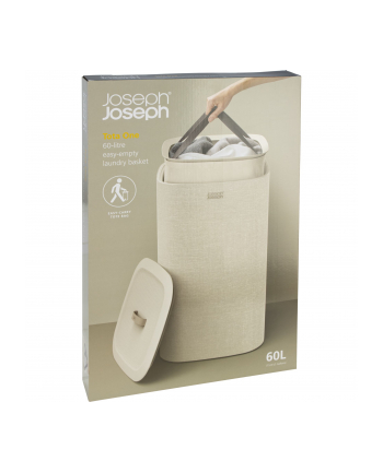 Joseph Joseph Tota One 60L ecru Großer Wäschekorb mit einem Fach nr 2