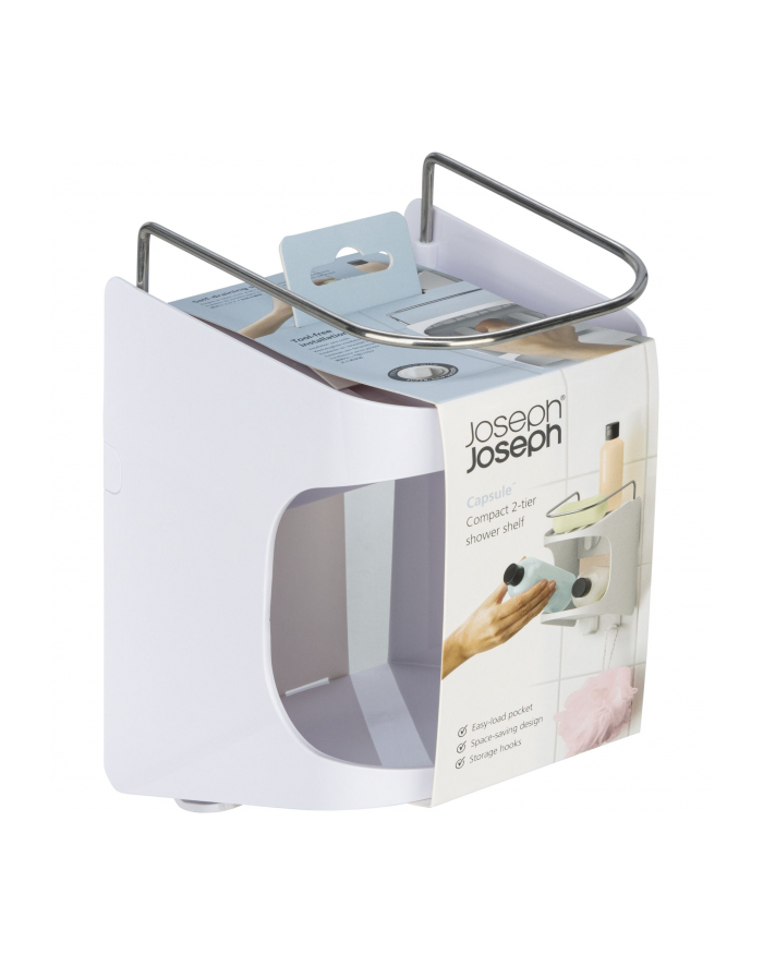 Joseph Joseph Capsule Kompakte 2-stufige Duschablage biały główny