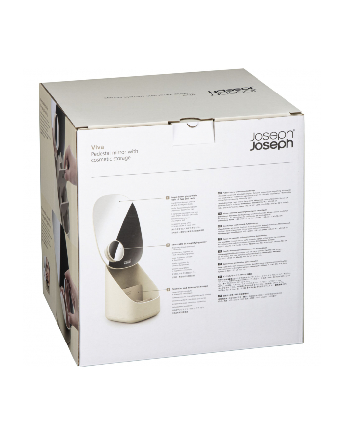 Joseph Joseph Viva Standspiegel Kosmetik-Organizer, beige główny