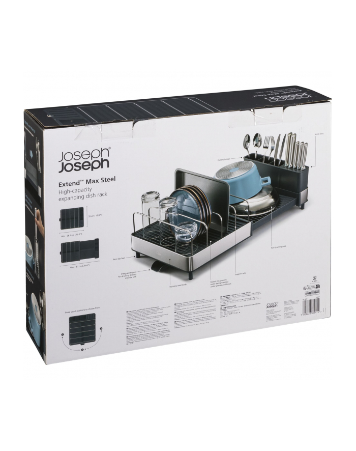 Joseph Joseph Abtropfgestell Extend Max Steel główny