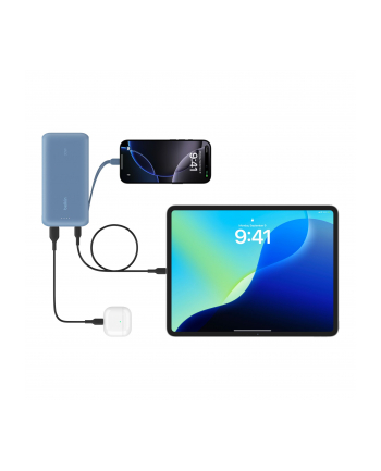 Belkin Powerbank 20.000mAh blau 30W integr.USB-C Kab. BPB024hqBL