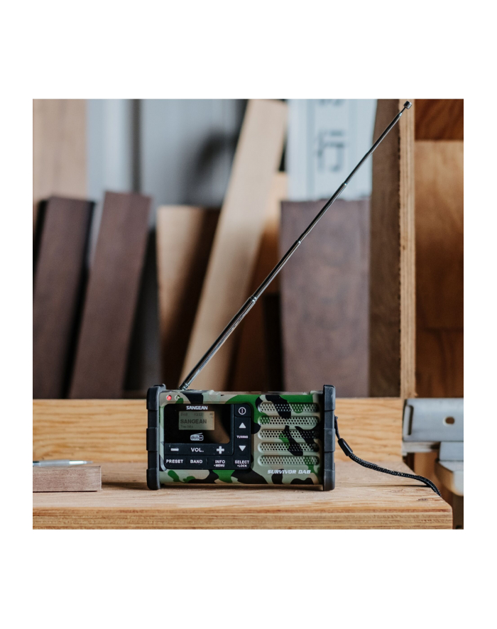 Sangean MMR-88 DAB+ camouflage Notfall/Kurbel/Solar Radio główny