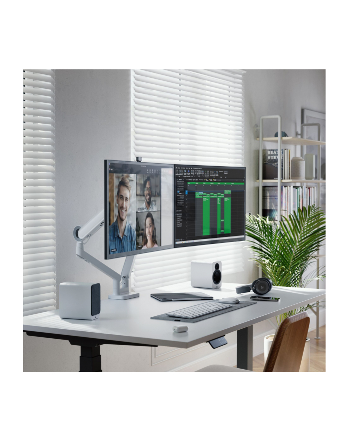 Alogic Glide Flexible Dual Arm Monitor Mount 17-35 White główny