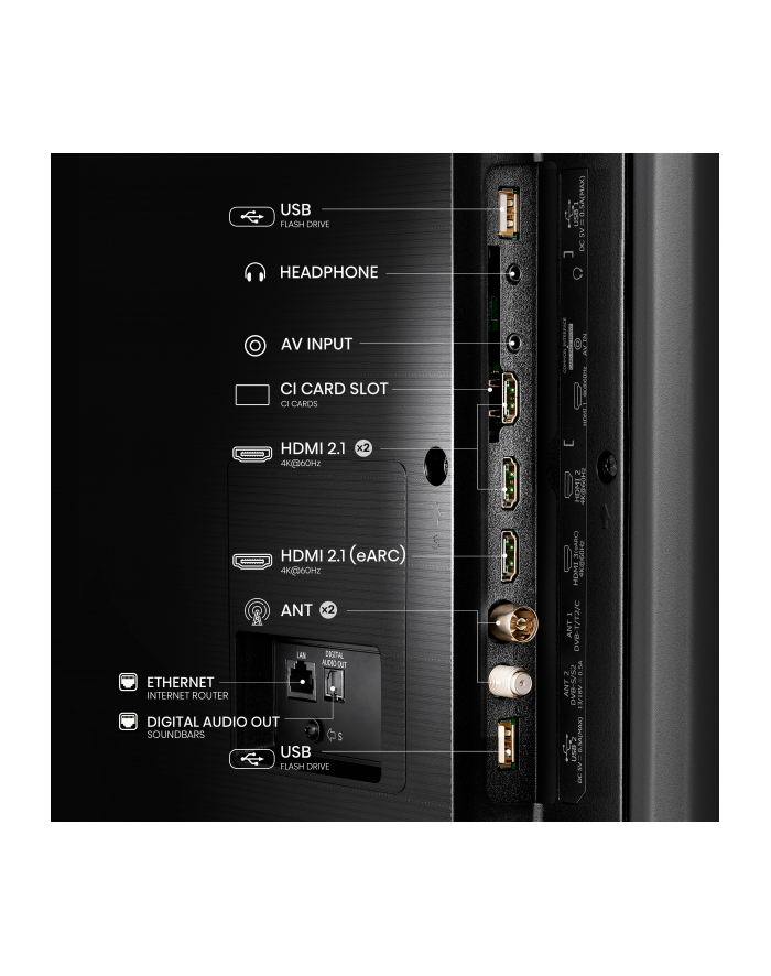 Telewizor QLED Hisense 55A7NQ 55 cali 4K UHD główny