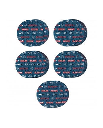 Bosch EXPERT O780 Foil Sanding Disc Set G60/80/120/180/240 2608902470 nr 2