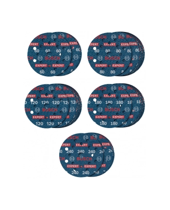 Bosch EXPERT O780 Foil Sanding Disc Set G60/80/120/180/240 2608902470 nr 1