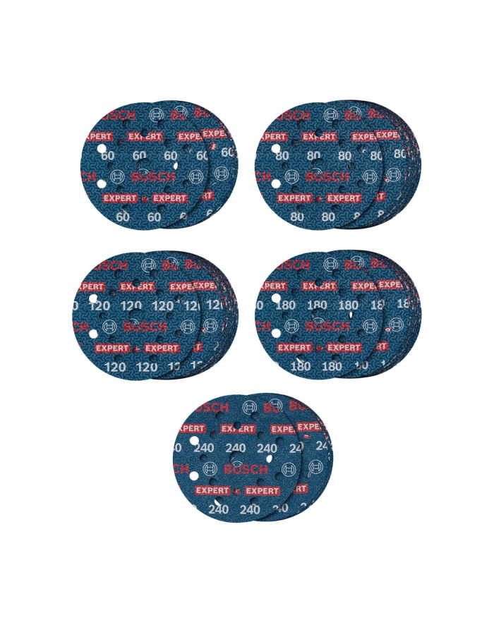 Bosch EXPERT O780 Foil Sanding Disc Set G60/80/120/180/240 2608902470 główny