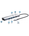 Manhattan Stacja/replikator 6-in-1 4K USB-C Dockingstation 1xHDMI 3xUSB 5 Gb/s (153959) - nr 10