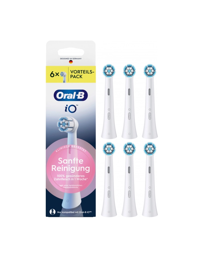 Oral-B iO Aufsteckbürsten Sanfte Reinigung 6er główny