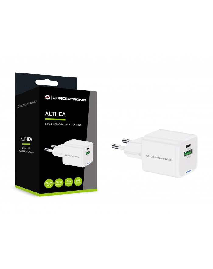 Conceptronic ALTHEA15W 2-Port 20W GaN USB PD Charger główny