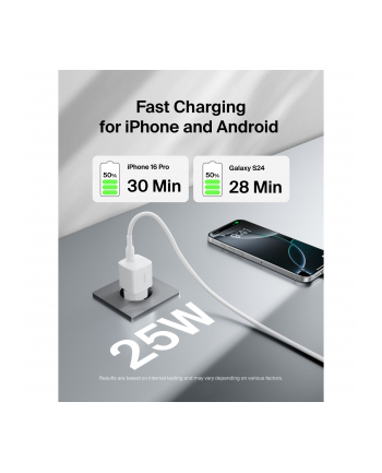 Belkin BOOST Charge 25W USB-C Ladegerät PD biały     WCA012kqWH
