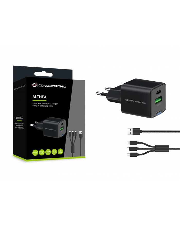 Conceptronic ALTHEA16B 2-Port 33W GaN USB PD Charger główny