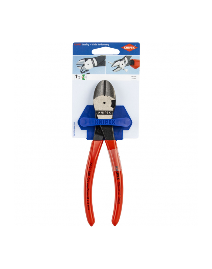 KNIPEX Kraft-Seitenschneider 180 mm, Kunststoff überzogen główny
