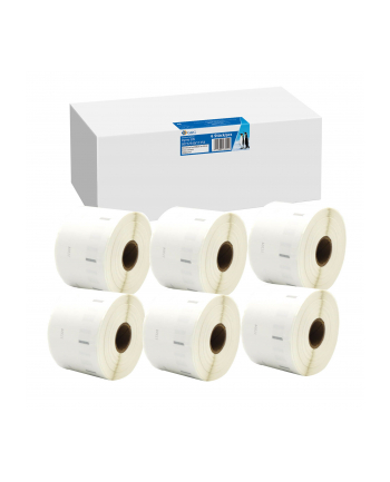 6x G'amp;G Etiketten 32mm x 57mm sw- komp. m. Dymo 11354/ s0722540