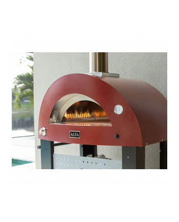 Alfa Forni Moderno 2 Pizze Hybrid-Pizzaofen Antique Red