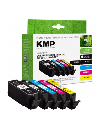 KMP Multipack kompatibel mit Canon PGI-580/CLI-581 BKCMY XXL nr 1