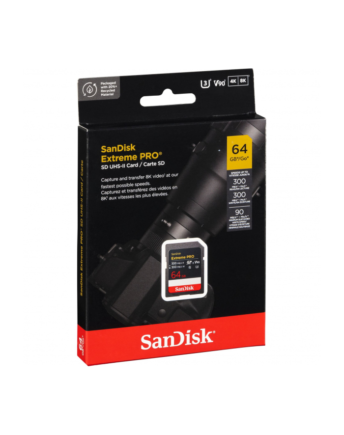 SanDisk ExtremePRO SDXC V90 64GB 300MB UHS-II  SDSDXDM-064G-GN4IN główny