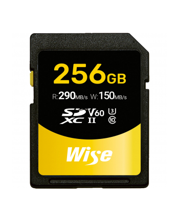Wise SDXC UHS-II V60       256GB R:290MBs / W:150MBs   WI-SD-S256