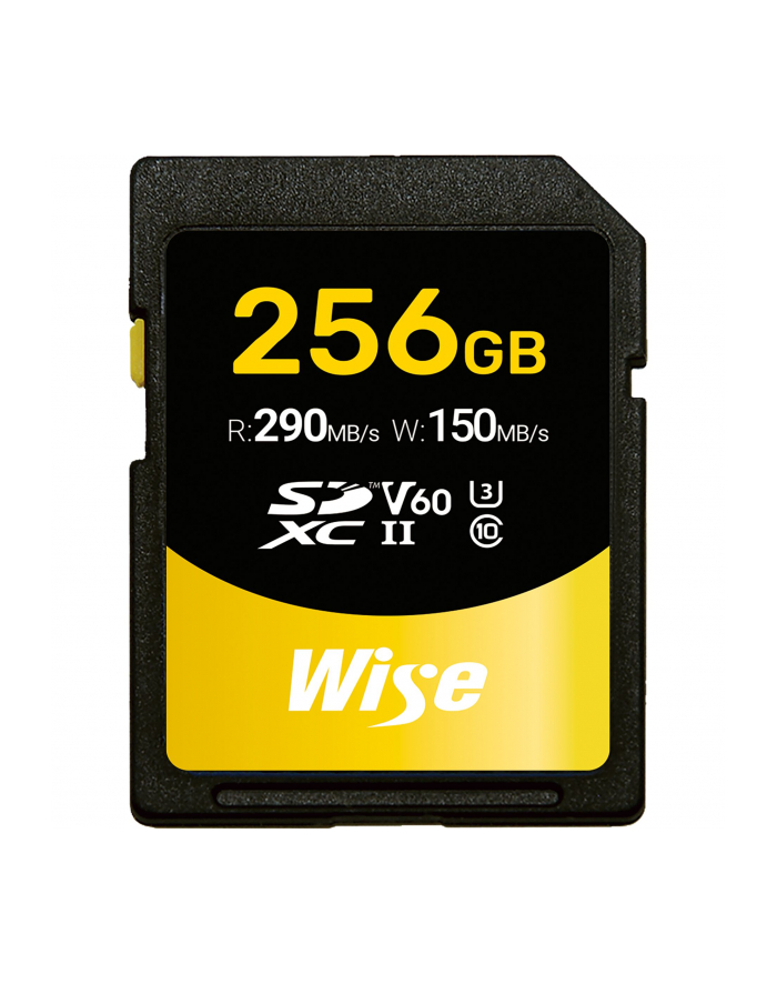 Wise SDXC UHS-II V60       256GB R:290MBs / W:150MBs   WI-SD-S256 główny