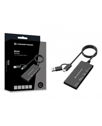 Conceptronic BIAN10B 7-in-1 Card Reader USB 3.0