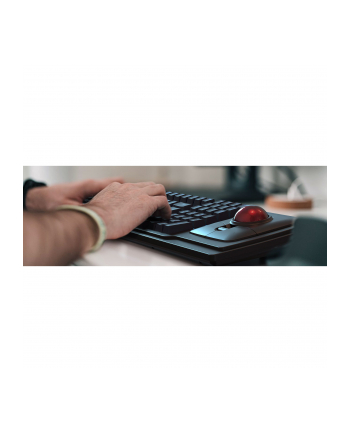 KeySonic KSK-8202ELU-T Full-Size Tastatur mit Trackball