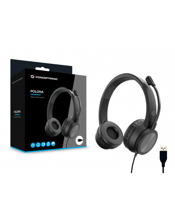 Conceptronic POLONA05B Stereo USB Headset
