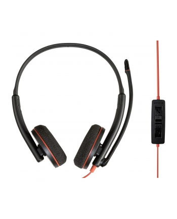 plantronics HP Poly Blackwire 3225 UC Stereo USB-C/A (Bulk)
