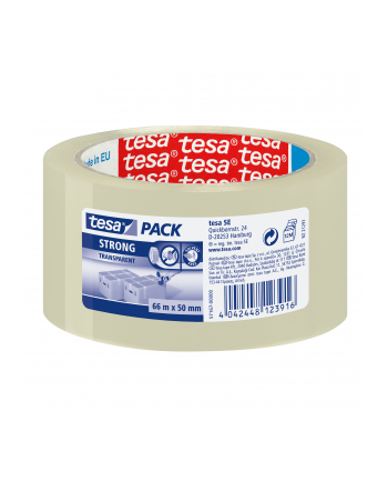 Tesa Packband strong 66m x 50mm transparent 57167