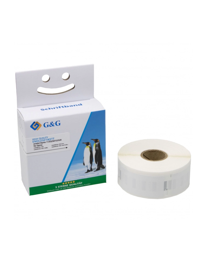 G'amp;G Etiketten 25mm x 54mm sw-ws Komp. m. Dymo 11352/ s0722520 główny