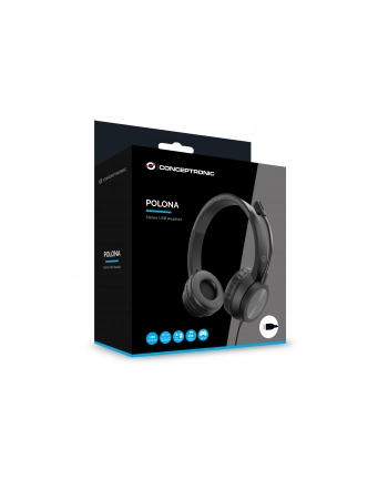 Conceptronic POLONA05B Stereo USB Headset nr 2