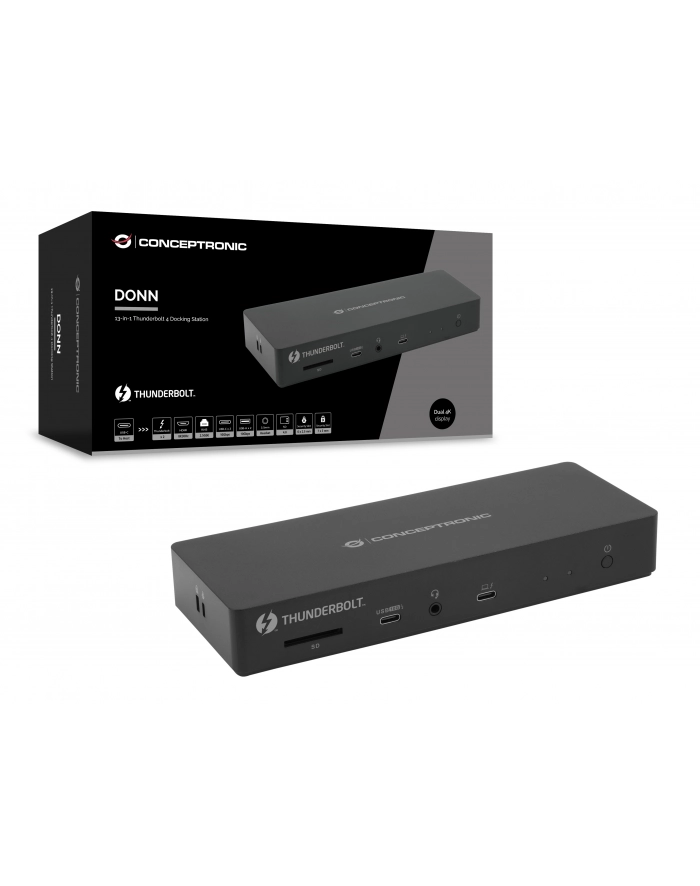 Conceptronic DONN30B 13-in-1 Thunderbolt 4 Docking główny