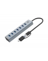 Conceptronic USB 3.2 Gen 1 (3.1 Gen 1) Type-A 5000 Mbit/s Szary (HUBBIES21GP) - nr 2