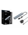 Conceptronic USB 3.2 Gen 1 (3.1 Gen 1) Type-A 5000 Mbit/s Szary (HUBBIES21GP) - nr 4