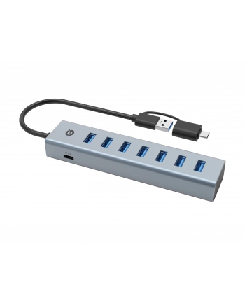 Conceptronic USB 3.2 Gen 1 (3.1 Gen 1) Type-A 5000 Mbit/s Szary (HUBBIES21G)