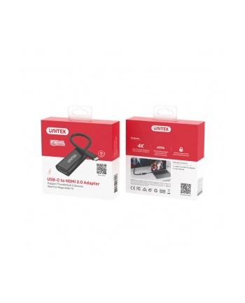 unitek Adapter USB-C - HDMI 2.0 4K 60Hz, M/F, V1421A nr 2