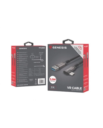 natec Kabel USB-C M ->USB-A M 3.2GEN1 3M 5GBS PD15W VR
