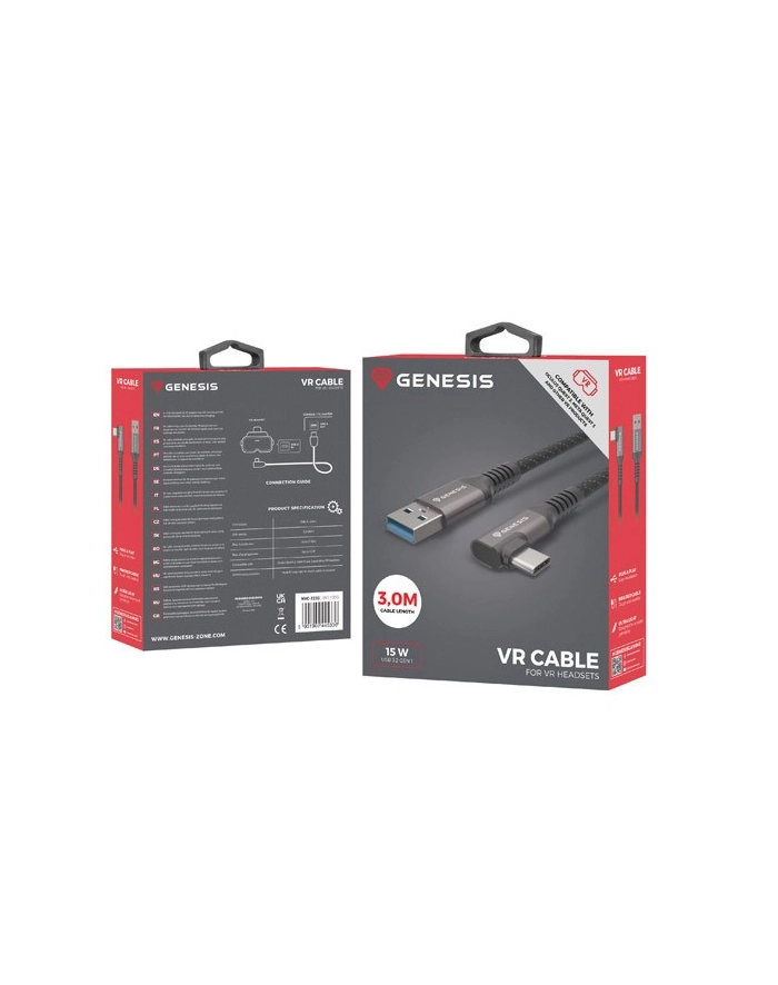 natec Kabel USB-C M ->USB-A M 3.2GEN1 3M 5GBS PD15W VR główny