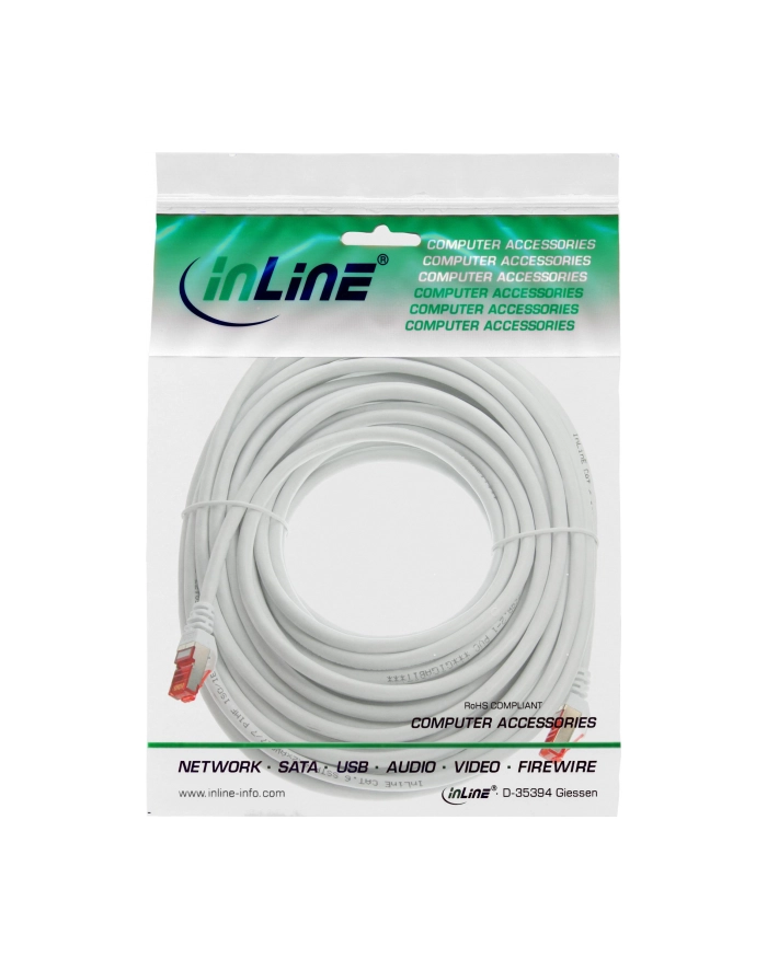 Inline 76440W Kabel Krosowy S/Ftp (Pimf) Cat.6 250 Mhz Pcw Miedź Biały 40 M główny