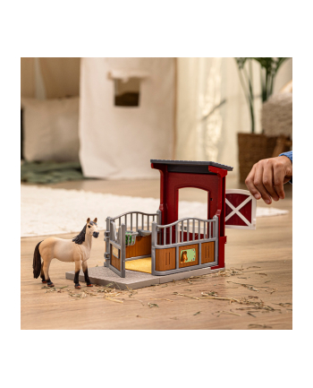 Schleich 42724 Zestaw Boks dla kucyka z klaczą Mustanga Farm World nr 2