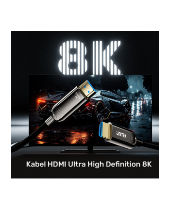 unitek Kabel optyczny HDMI 2.1 AOC 8K 120Hz 10m, C11085GY01-10M