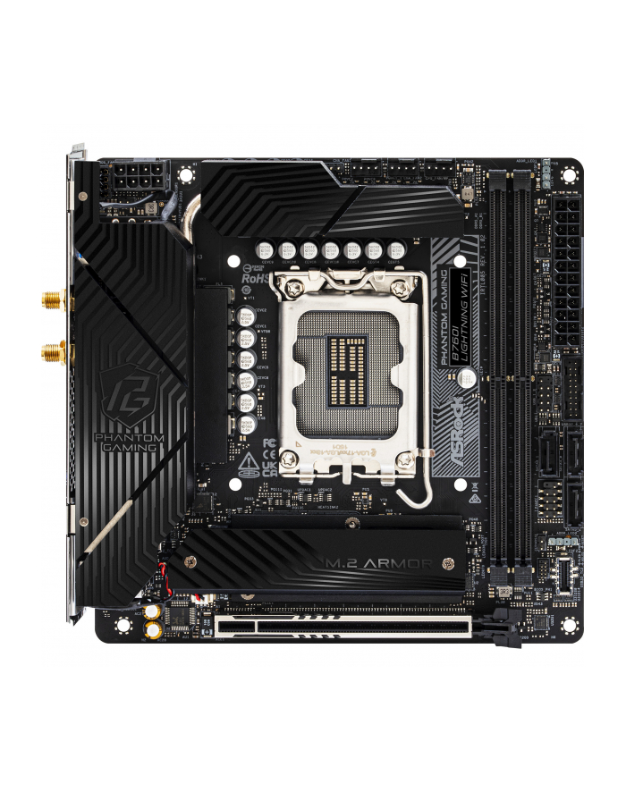 asrock Płyta główna B760I LIGHTNING WIFI s1700  2DDR5 mITX DP/HDMI główny