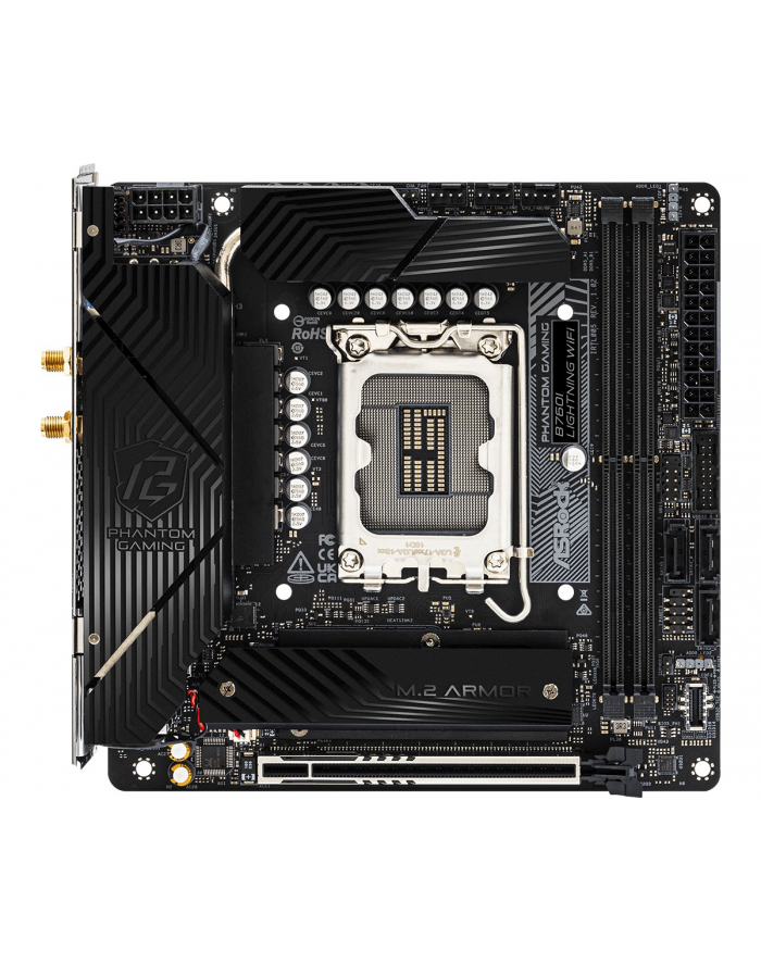 asrock Płyta główna B760I LIGHTNING WIFI s1700  2DDR5 mITX DP/HDMI główny