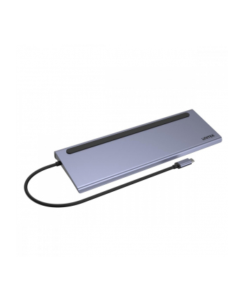 unitek HUB USB-C 11w1 USB-C, RJ45, PD 100W, 2x HDMI, VGA, SD, D1022B