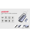 unitek HUB USB-C 9w1, USB-C, HDMI 2.0, RJ45, PD 100W, czytnik SD, D1071A - nr 2